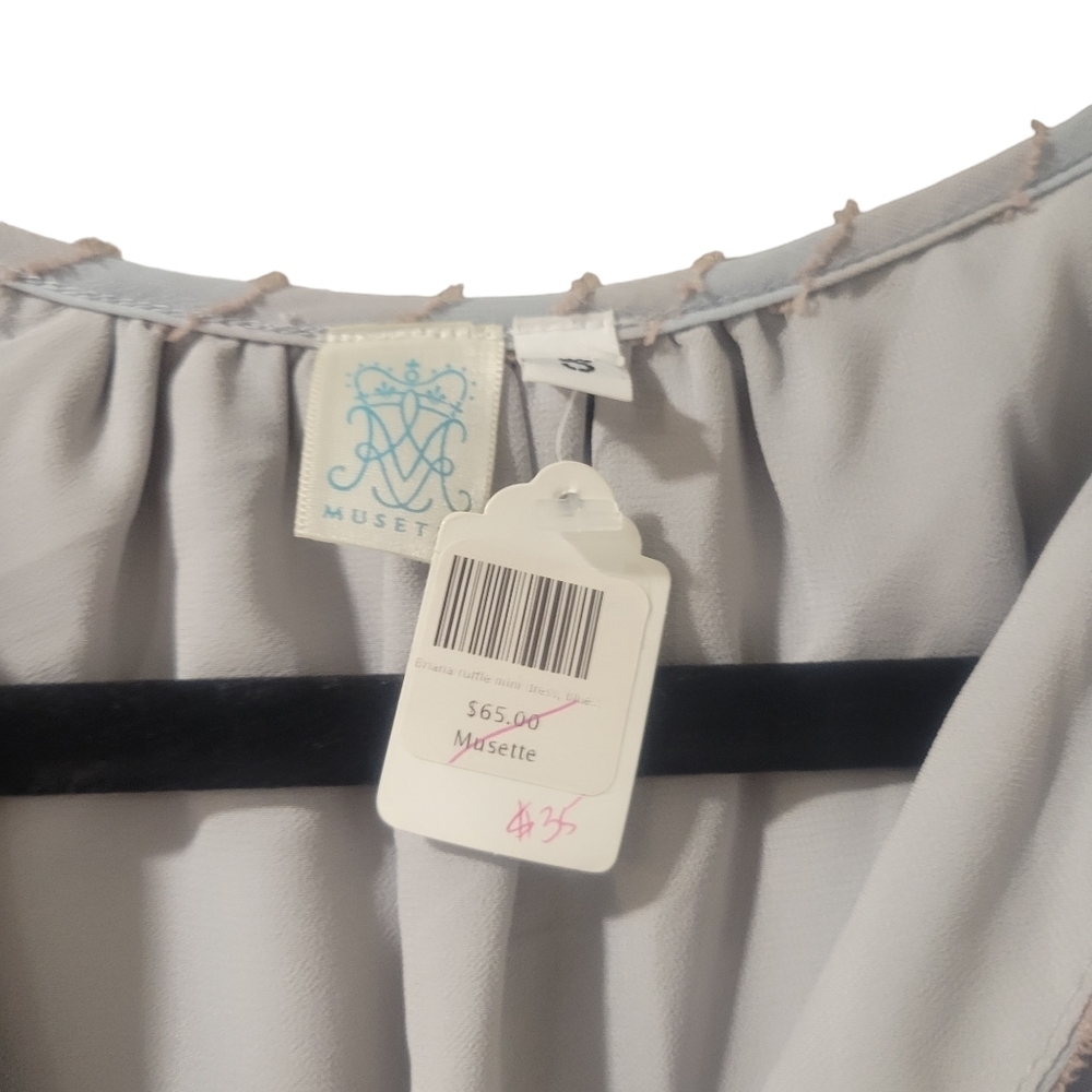 Musette Ruffle Mini Dress Size Small - Picture 3 of 6